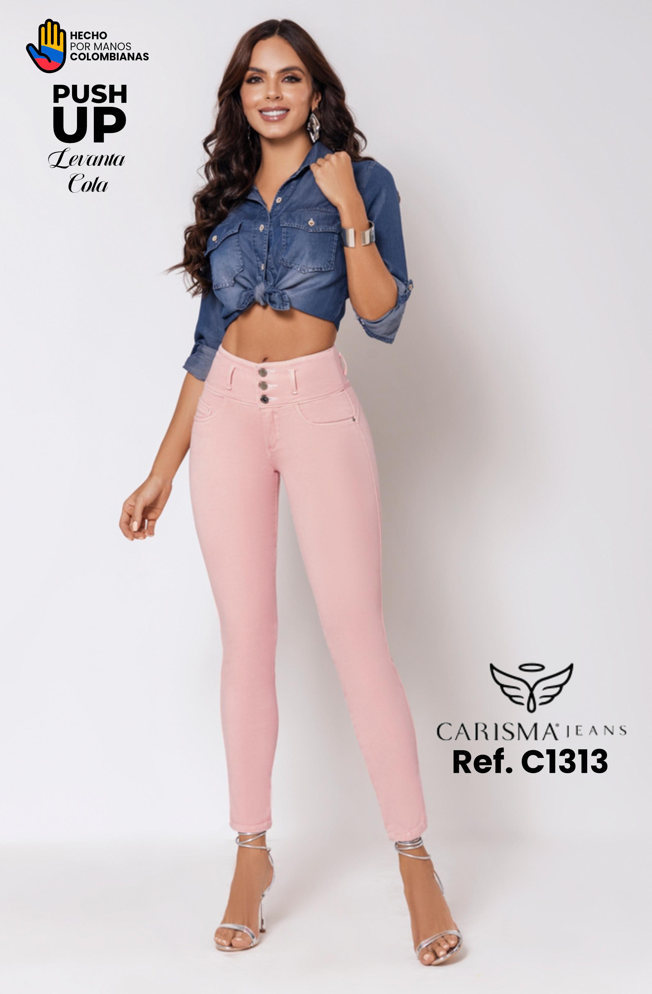 Jeans sin Bolsillos Levantacola Push Up